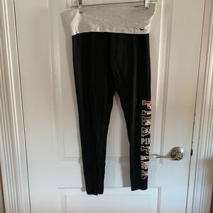PINK Victoria's Secret Rare Black and White Kids Leggings